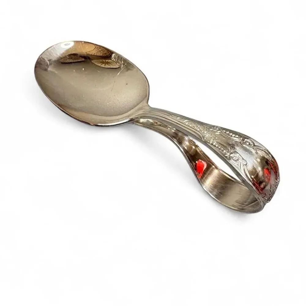 Silverplate 1952 Oneida ENCHANTMENT/ LONDON TOWN CURVED BABY SPOON 3 1/2